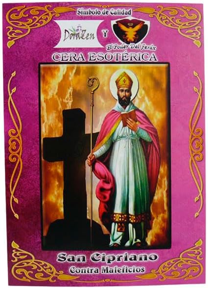 Velón herbóreo San Cipriano - Ritual místico contra maleficios y protección - Las Velas de Mariano