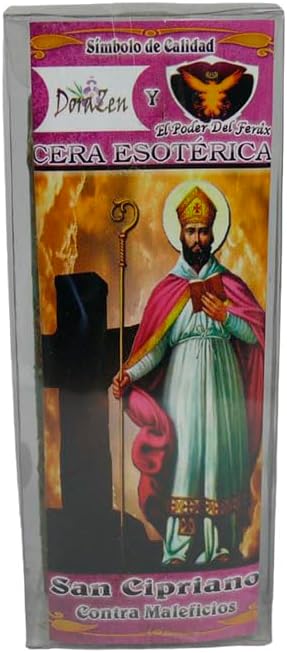 Velón herbóreo San Cipriano - Ritual místico contra maleficios y protección - Las Velas de Mariano