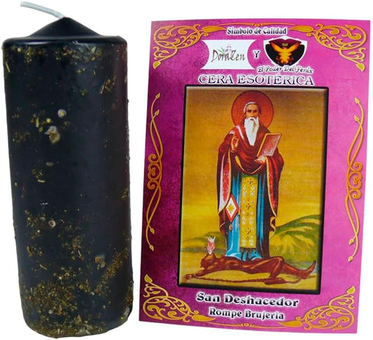 DORAZEN Velón Herbóreo San Deshacedor - Ritual para Romper brujerías y Eliminar energías negativas - Las Velas de Mariano